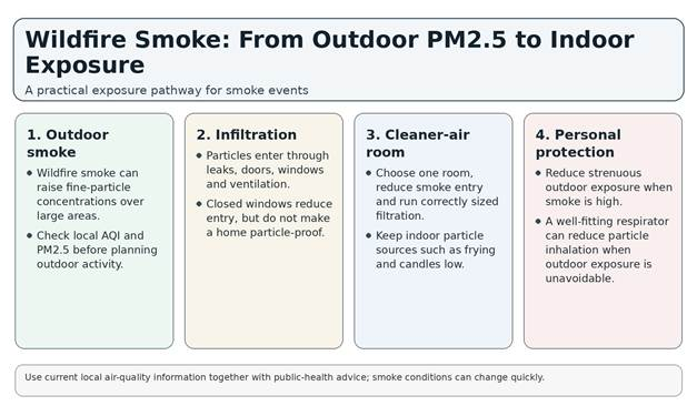 Wildfire Smoke and Air Quality: PM2.5, Health Risks and How to Protect Yourself